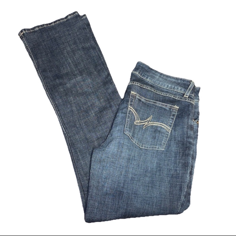 Womens Wrangler Bootcut Jeans (13) 34x34" RN 130273 Western Chore Work Preppy